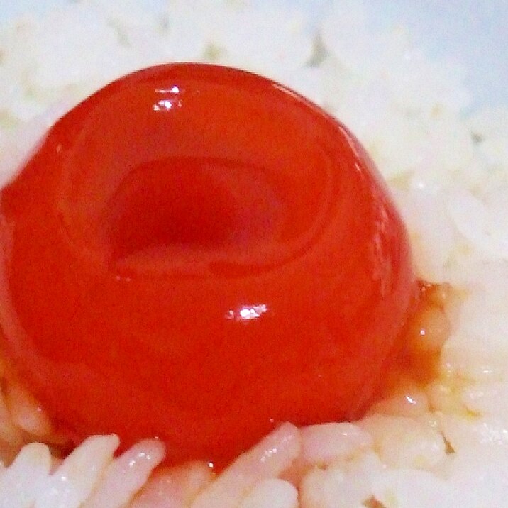 朝のご飯のお供! 黄身の醤油漬け